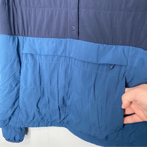 The North Face Pullover 1/4 Button Jacket Blue - Picture 4 of 12